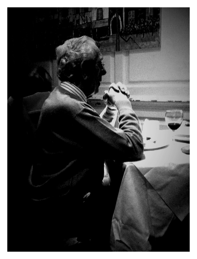 The years may past... but at least theres still wine... March5th What do you reckon hes thinking?