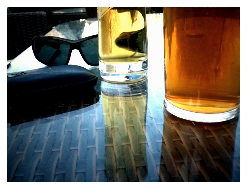 Beer and Sun. Thank you Barn Owl, Sowton - for just being you April18th Sun drenched beer...